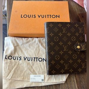Louis Vuitton PM Monogram Agenda.